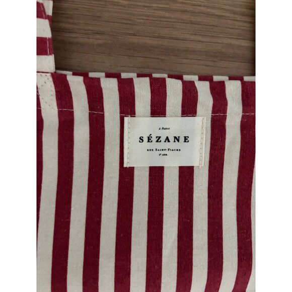 New Sézane Amour Club Striped Tote Bag - Picture 4 of 4